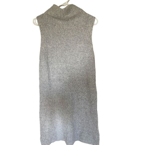 A new day NEW wool blend sleeveless sweater dress cowl neck gray medium - Picture 4 of 7